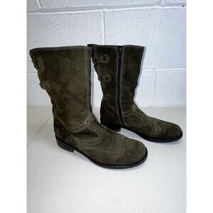 Vintage Lavorazione Artigiana‎ Boots mens size 37 6.5, Women 8.5 suede Green